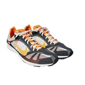 Mens 12 Nike Zoom Streak LT Racing White Orange Shoes 365749-181 2009